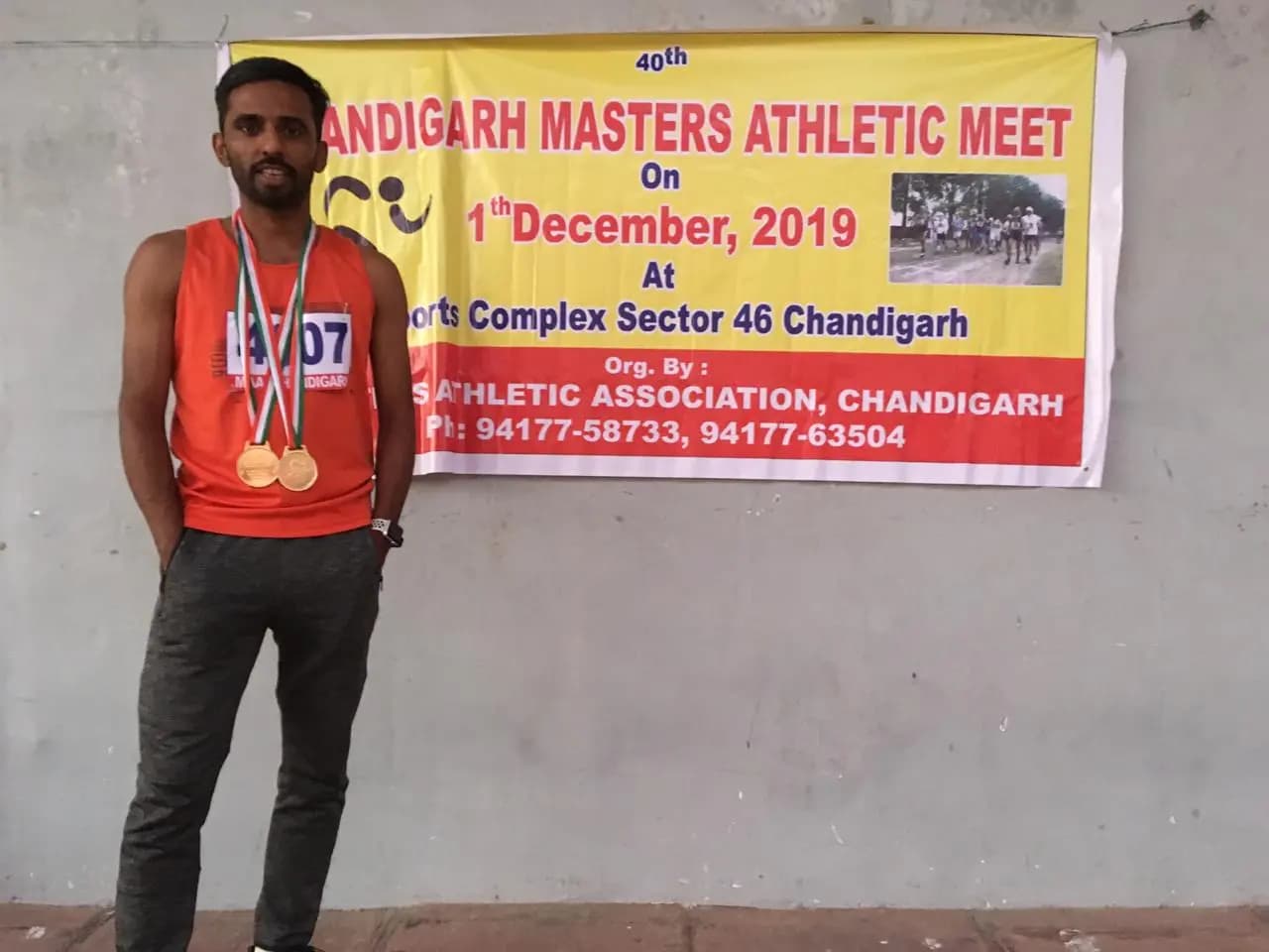 Gold at Chandigarh Masters 2019