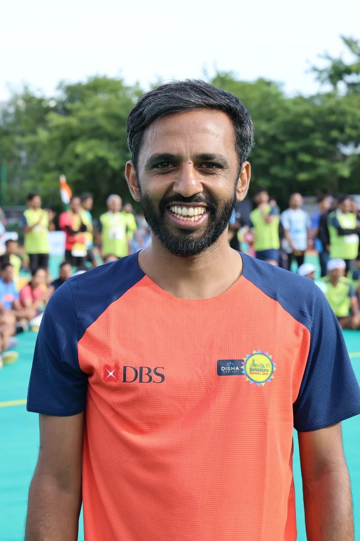 Coach Vikas at a running event