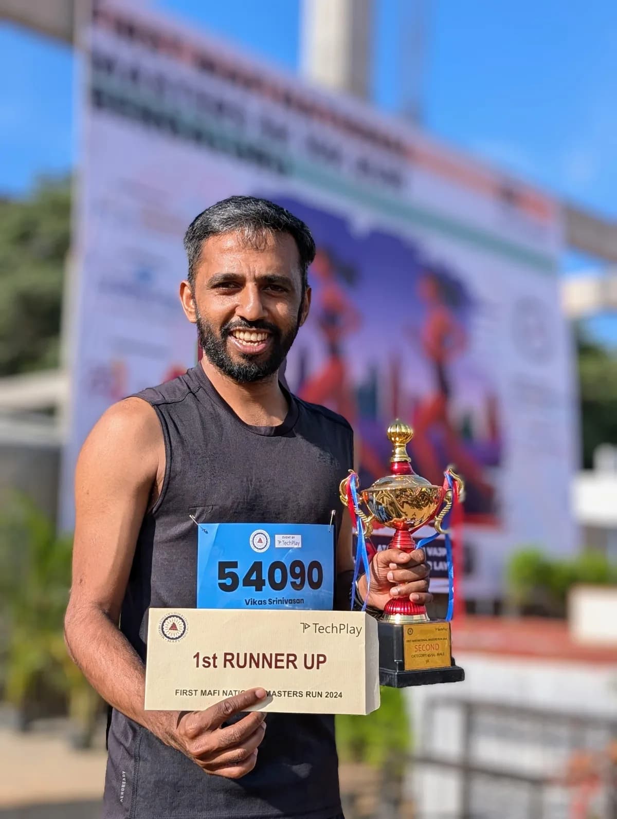 Coach Vikas 1st Runner Up MAFI Masters 2024