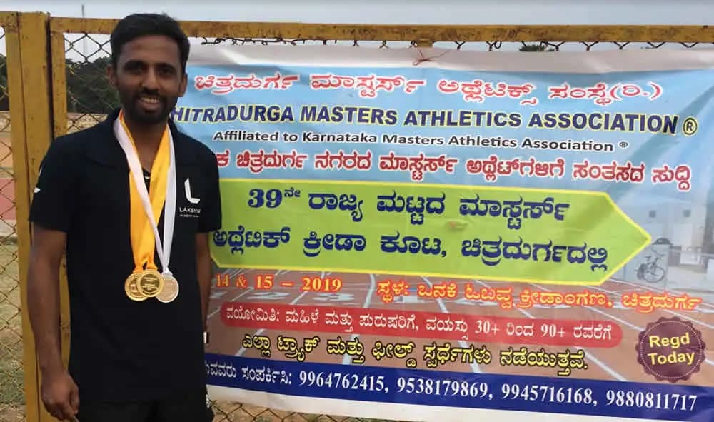 Coach Vikas wins Gold at Karnataka Masters
